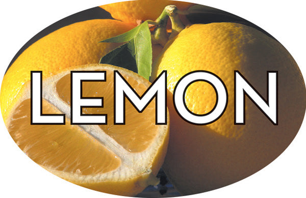 Lemon Flavor Labels, Lemon Flavor Stickers