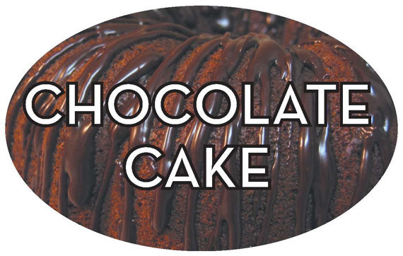 Chocolate Cake Flavor Labels, Chocolate Cake Flavor Stickers