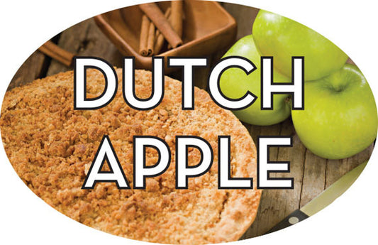 Dutch Apple Flavor Labels, Dutch Apple Flavor Stickers