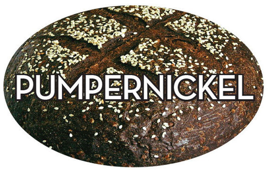 Pumpernickel Bread Bakery Label, Pumpernickel Bread Stickers