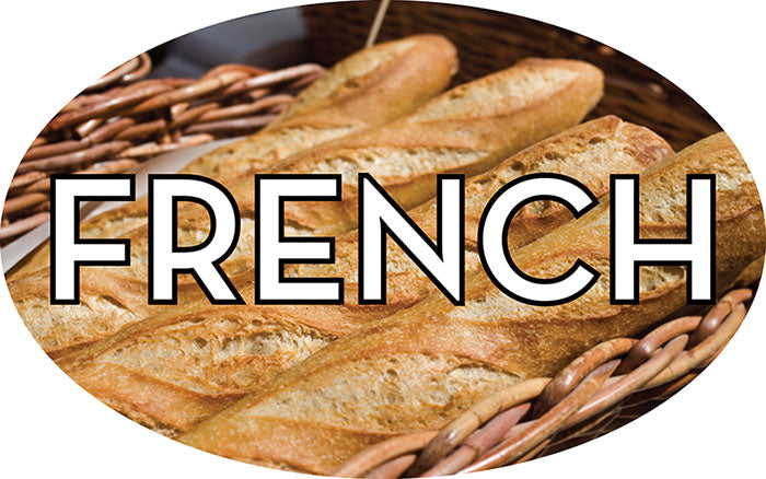 French Bread Bakery Labels, French Bread Stickers