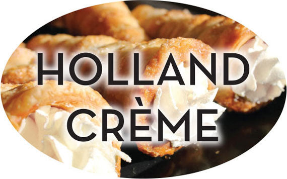 Holland Creme Flavor Labels, Holland Creme Flavor Stickers
