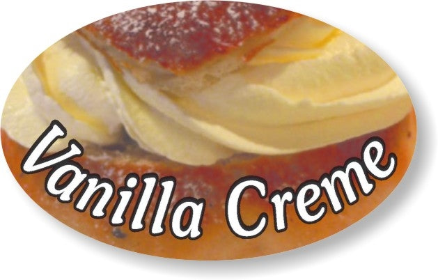Vanilla Creme Flavor Labels, Vanilla Creme Flavor Stickers