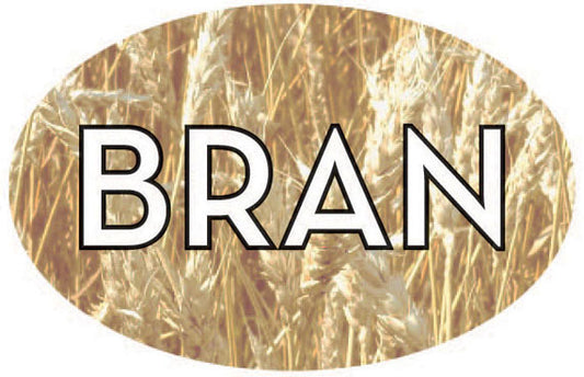 Bran Bakery Flavor Labels, Bran Flavor Stickers