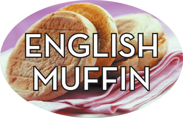 English Muffin Labels, English Muffin Stickers