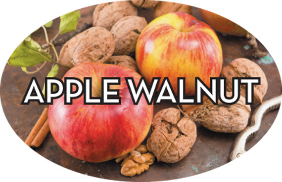 Apple Walnut Flavor Labels, Apple Walnut Flavor Stickers