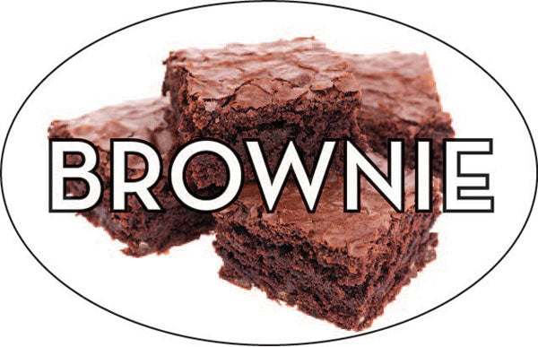 Brownie Flavor Labels, Brownie Flavor Stickers