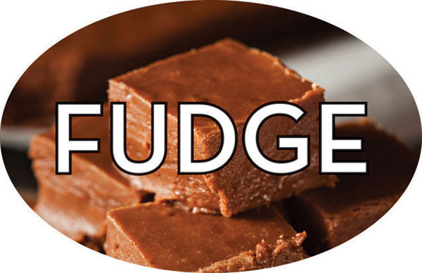 Fudge Flavor Labels, Fudge Flavor Stickers