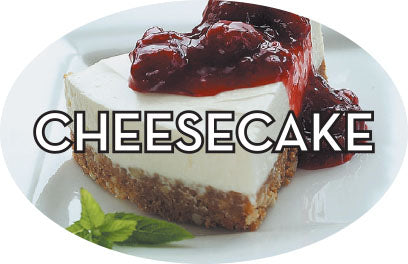 Cheesecake Flavor Labels, Cheesecake Flavor Stickers