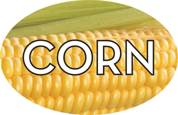 Corn Flavor Labels, Corn Bakery Stickers