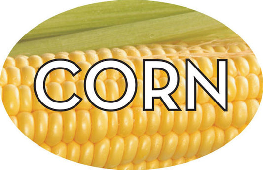 Corn Flavor Labels, Corn Bakery Stickers