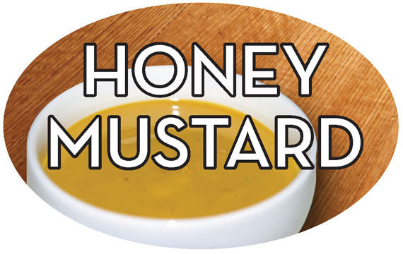 Honey Mustard Flavor Labels, Honey Mustard Flavor Stickers