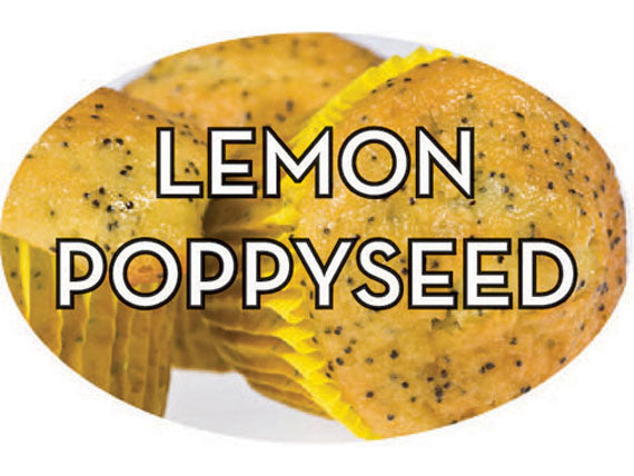 Lemon Poppyseed Flavor Labels, Lemon Poppyseed Stickers
