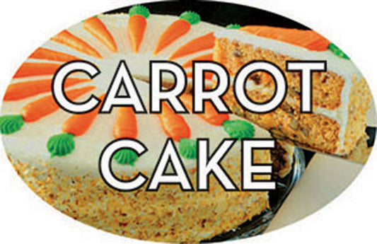 Carrot Cake Flavor Labels, Carrot Cake Flavor Stickers