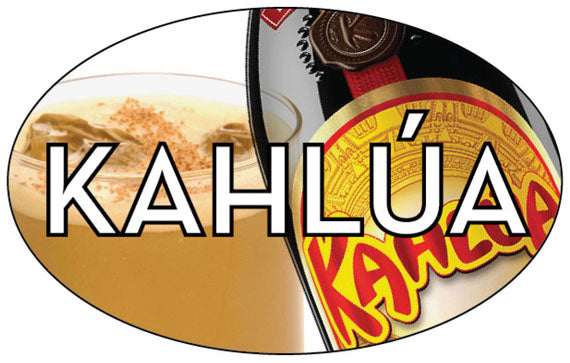 Kahlua Flavor Labels, Kahlua Flavor Stickers