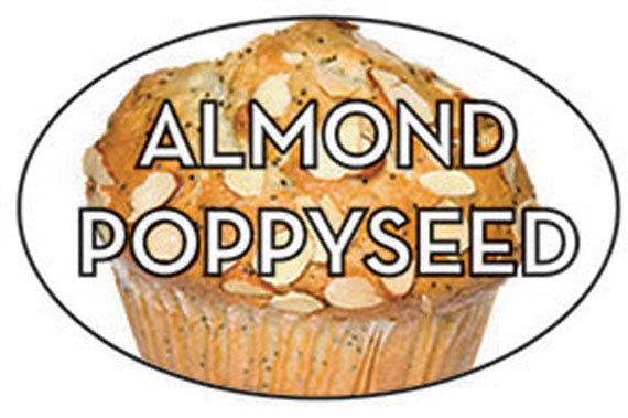 Almond Poppyseed Flavor Labels, Almond Poppyseed Stickers