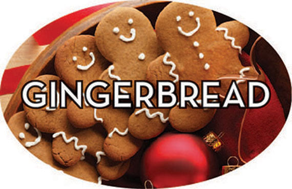 Gingerbread Flavor Labels, Gingerbread Stickers
