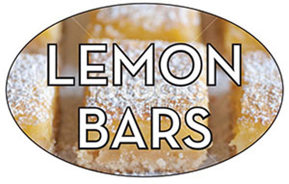 Lemon Bars Flavor Labels, Lemon Bars Flavor Stickers