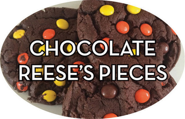 Chocolate Reese's Pieces Flavor Labels, Stickers