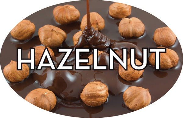 Hazelnut Flavor Labels, Hazelnut Bakery Stickers, Deli Labels at ...