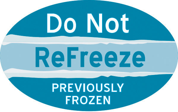 ScaleLabels.com, Do Not ReFreeze Food Labels