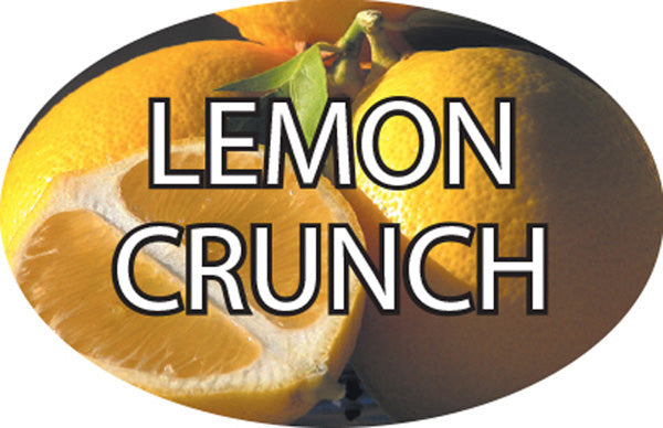 Lemon Crunch Flavor Labels, Lemon Crunch Stickers