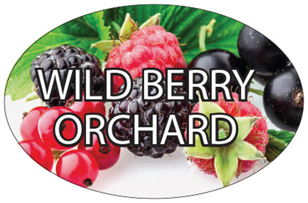Wild Berry Orchard Flavor Labels, Wild Berry Stickers