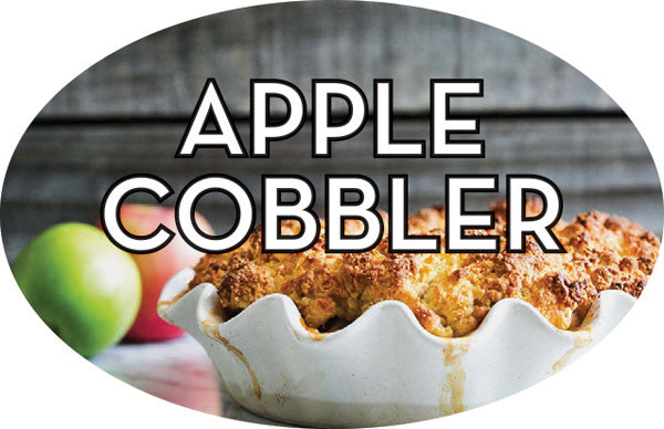 Apple Cobbler Flavor Labels, Apple Cobbler Flavor Stickers