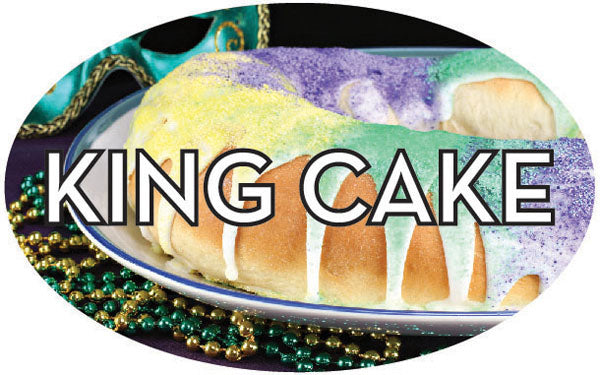King Cake Flavor Labels, King Cake Flavor Stickers