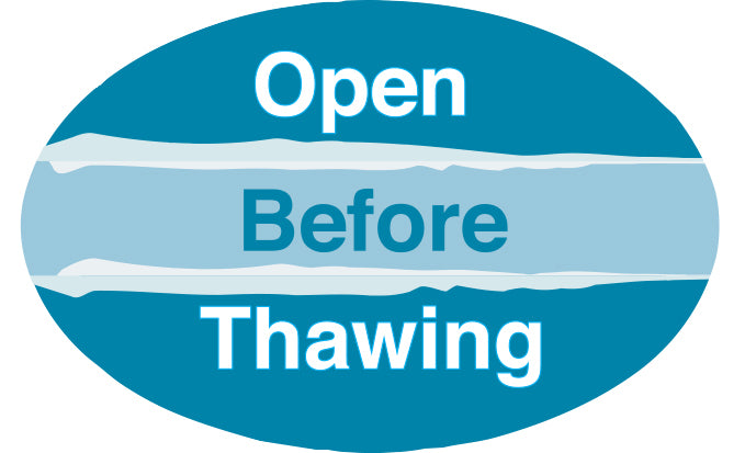 Open Before Thawing Labels