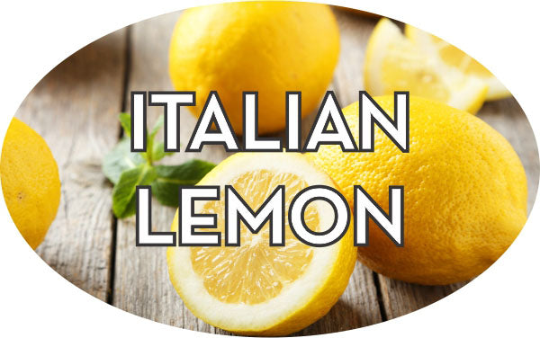 Italian Lemon Flavor Labels, Italian Lemon Flavor Stickers