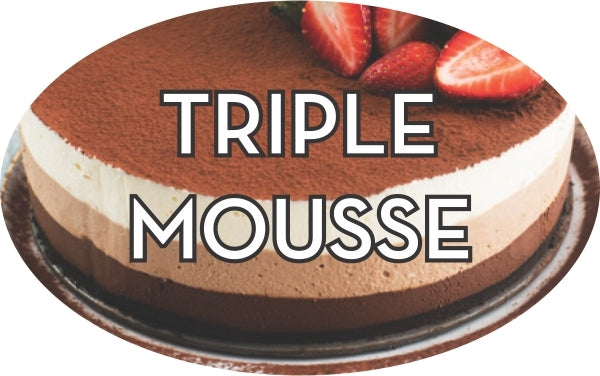 Triple Mousse Flavor Labels, Triple Mousse Flavor Stickers