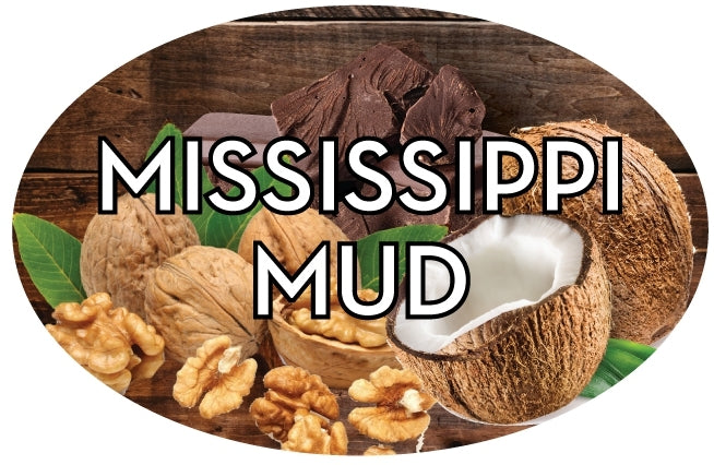 Mississippi Mud Flavor Labels, Mississippi Mud Stickers