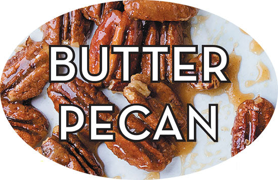 Butter Pecan Flavor Labels, Butter Pecan Flavor Stickers