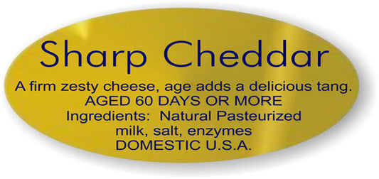 Sharp Cheddar Cheese Ingredient Labels