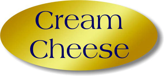 Cream Cheese Flavor Labels, Cream Cheese Flavor Stickers