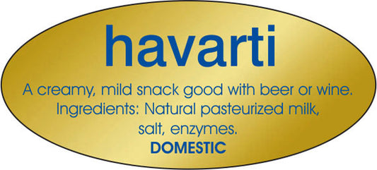 Havarti Cheese Ingredient Labels