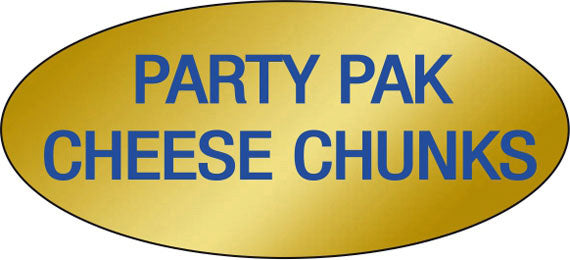 Party Pak Cheese Chunks Labels