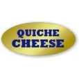 Quiche Cheese Foil Labels, Cheese Quiche Stickers