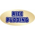 Rice Pudding Gold Foil Labels, Rice Pudding Stickers
