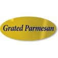 Grated Parmesan Cheese Gold Foil Labels, Grated Parmesan Sticker