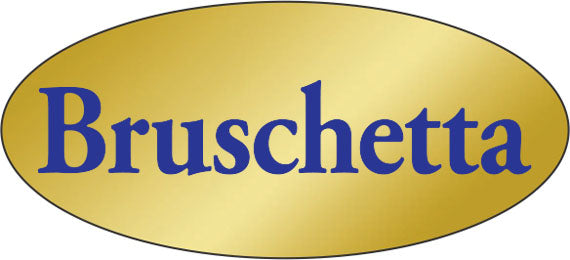 Bruschetta Foil Labels, Bruschetta Stickers
