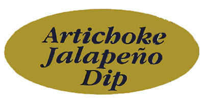 Artichoke Jalapeno Dip Labels, Artichoke Jalapeno Dip Stickers