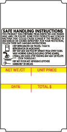 Avery Berkel CX20/CX30 96mm Safe Handling Labels #1473sh