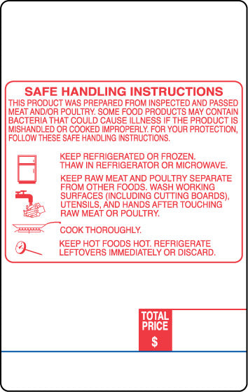 Digi DP-120/SM-90 95mm Blank Safe Handling Labels