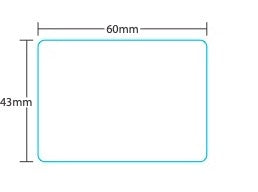 Digi DP-120/SM-90/SM-300B 43mm Blank Scale Labels 1538b