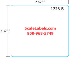 Mettler Toledo 325/8460/UCST ET 2.4" Blank Scale Labels