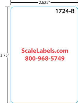 Mettler Toledo 325/8460/UCST ET 3.7" BLANK Scale Labels