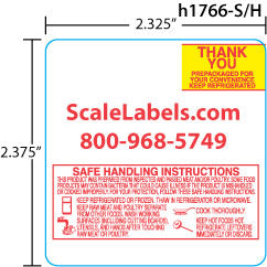 Mettler Toledo 8442 ET 2.4" UPC Scale Labels with Safe Handling