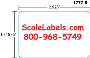 Mettler Toledo 8860-B 1.7" Blank Scale Labels